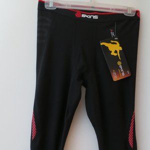 Skins A200 Men's Active Wear Black Compression Thermal Tights-L NWT